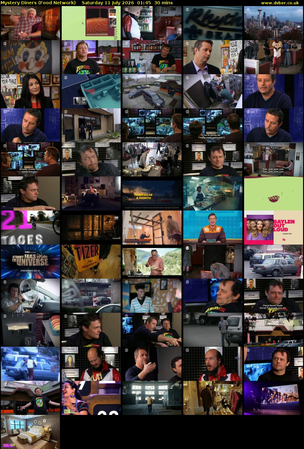 Mystery Diners (Food Network) Saturday 11 July 2026 01:45 - 02:15