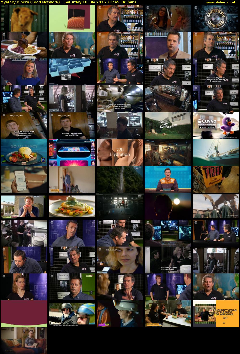 Mystery Diners (Food Network) Saturday 18 July 2026 01:45 - 02:15