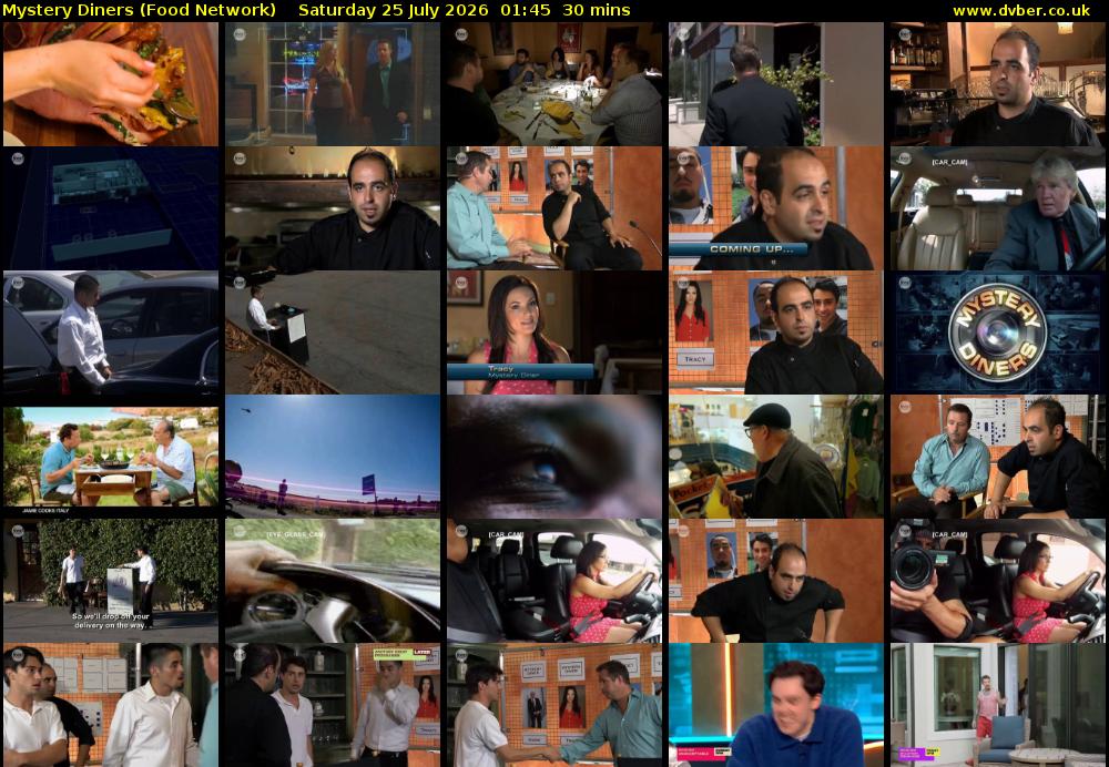 Mystery Diners (Food Network) Saturday 25 July 2026 01:45 - 02:15