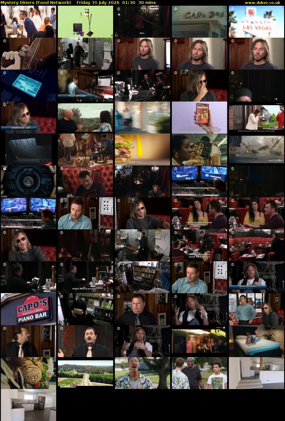 Mystery Diners (Food Network) Friday 31 July 2026 01:30 - 02:00