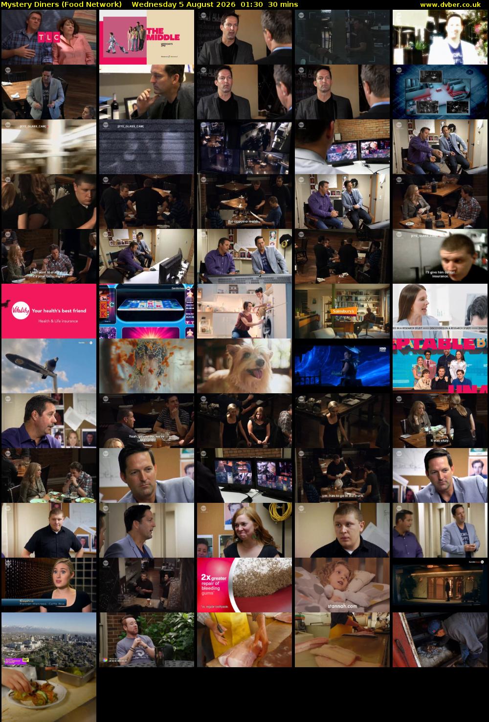Mystery Diners (Food Network) Wednesday 5 August 2026 01:30 - 02:00