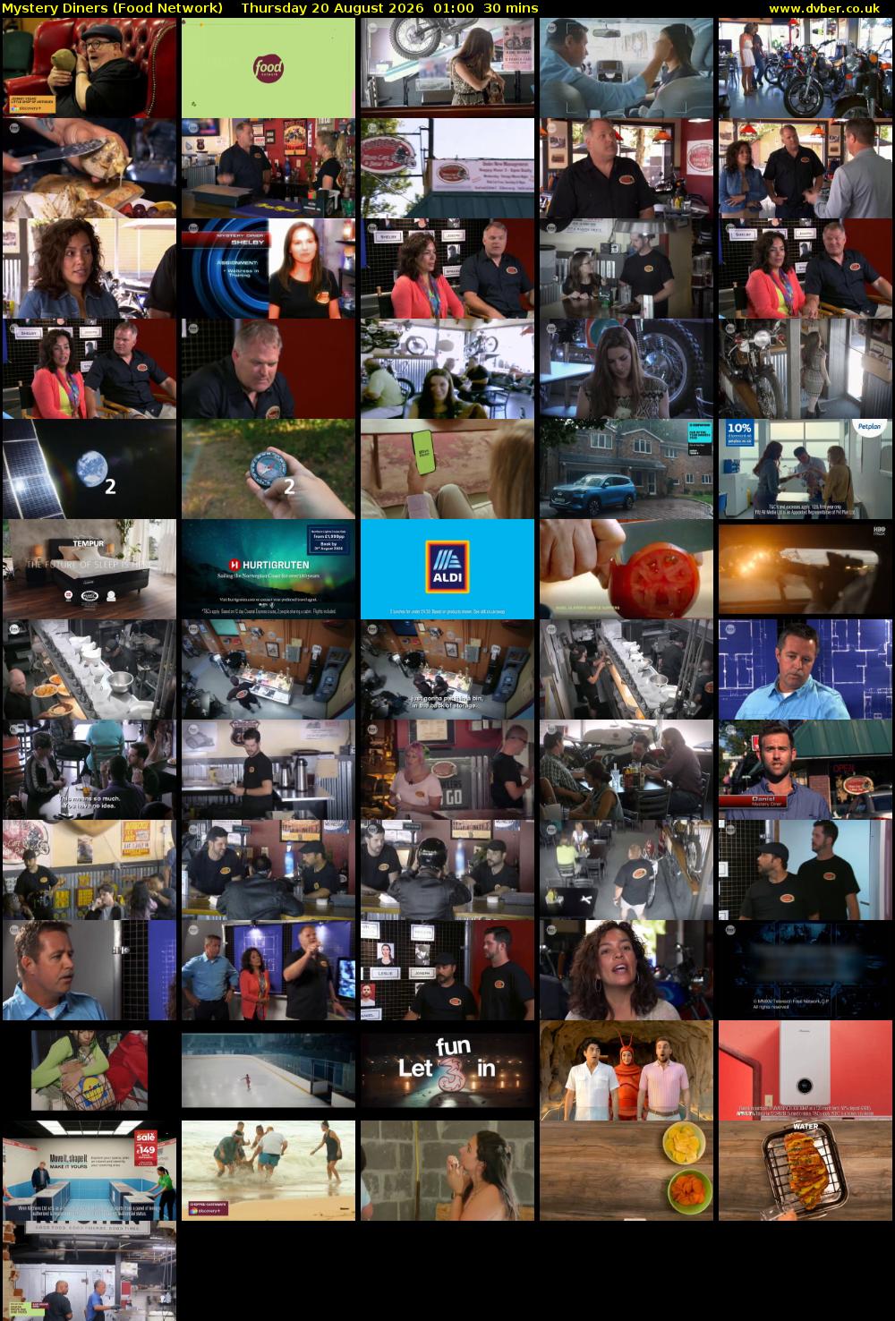 Mystery Diners (Food Network) Thursday 20 August 2026 01:00 - 01:30