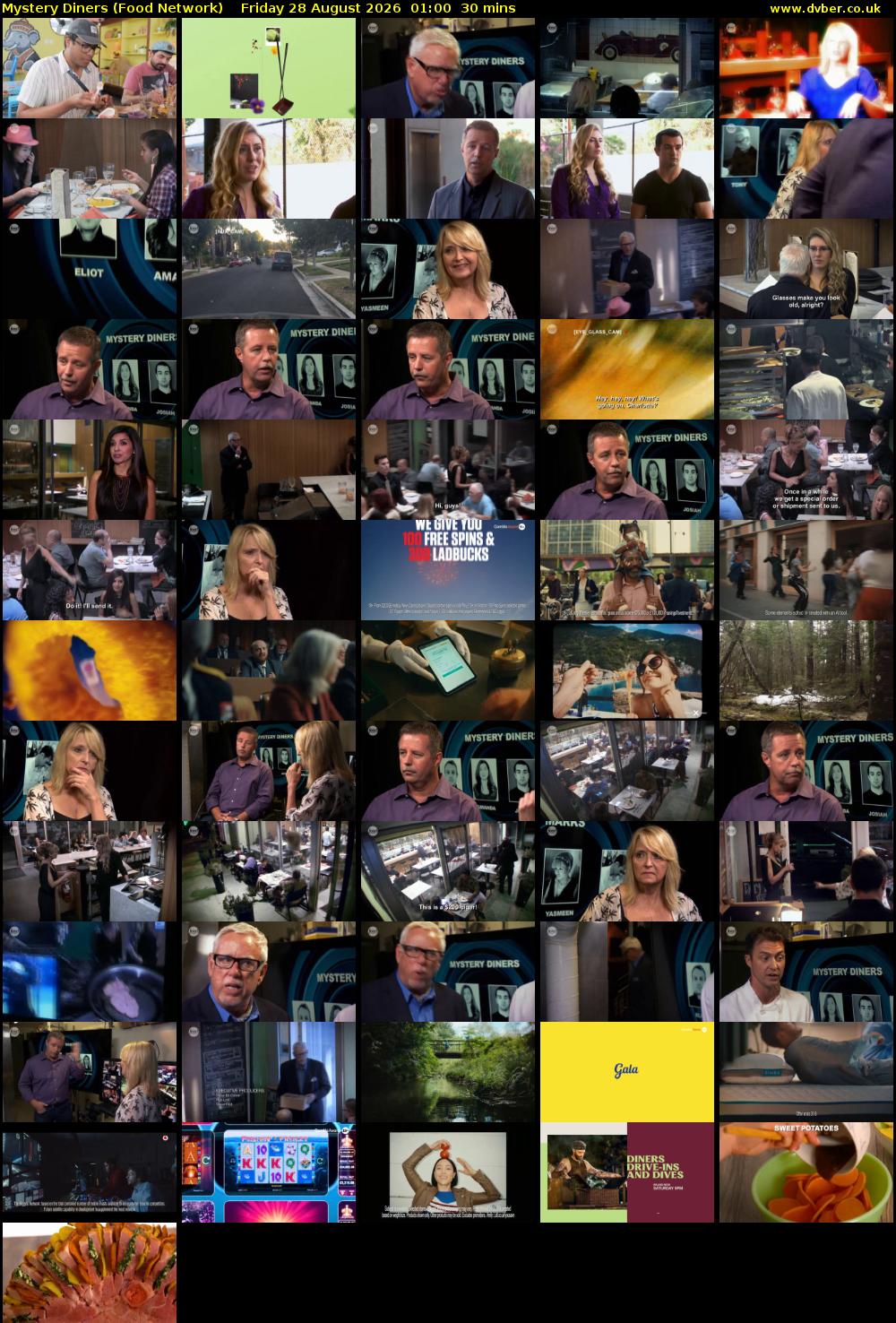 Mystery Diners (Food Network) Friday 28 August 2026 01:00 - 01:30