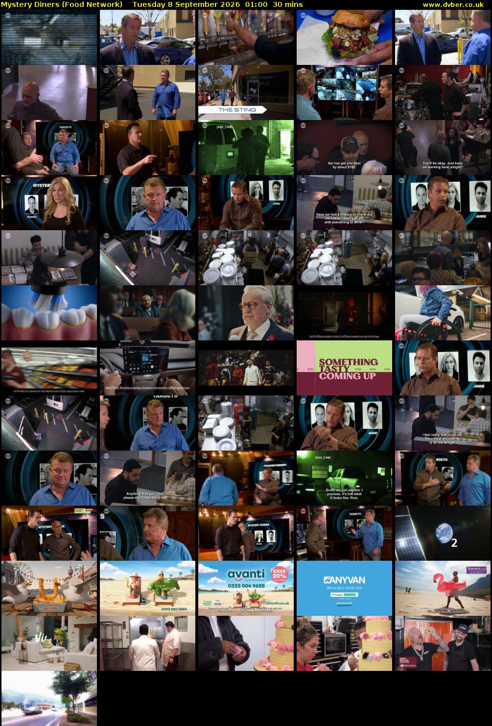 Mystery Diners (Food Network) Tuesday 8 September 2026 01:00 - 01:30