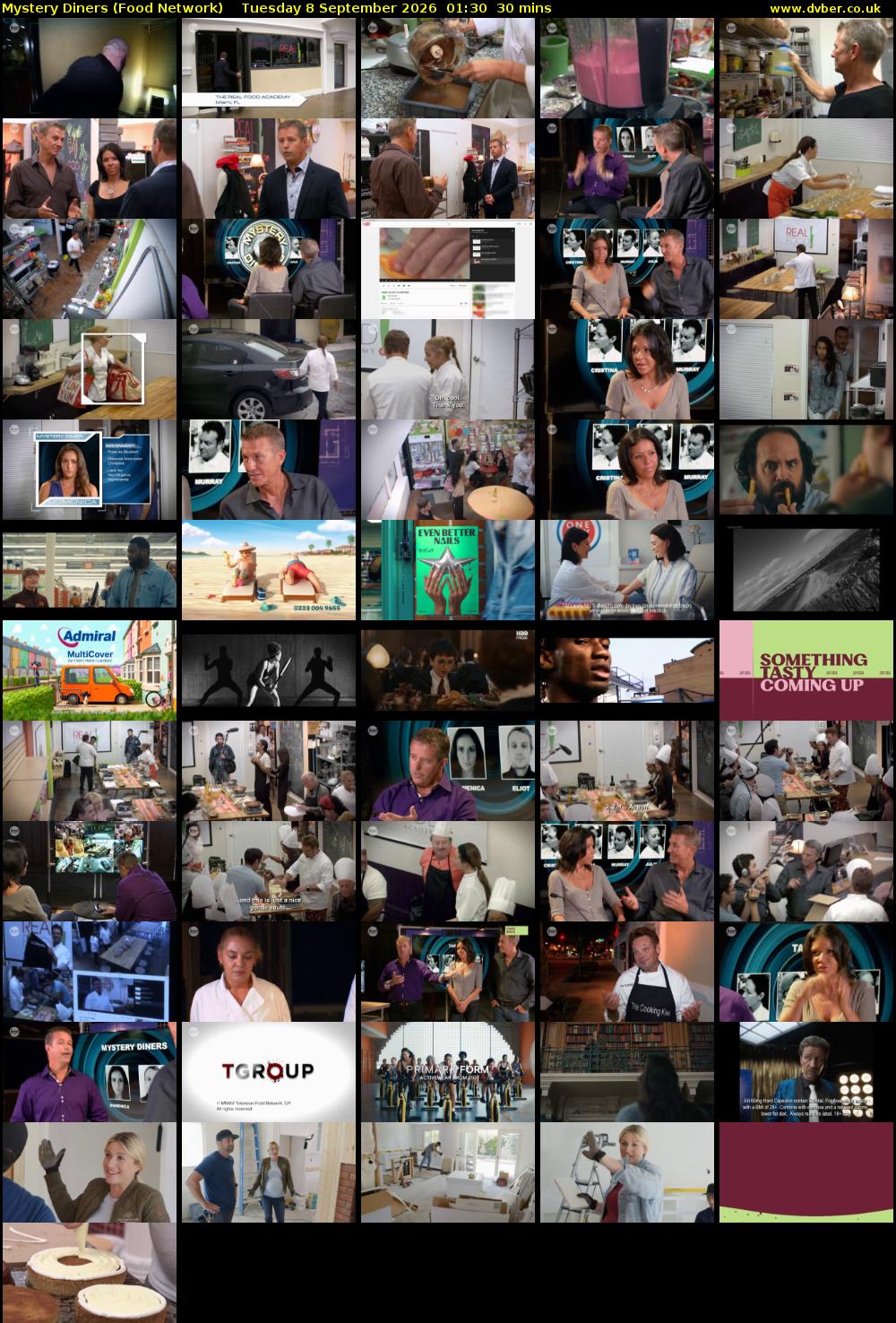 Mystery Diners (Food Network) Tuesday 8 September 2026 01:30 - 02:00