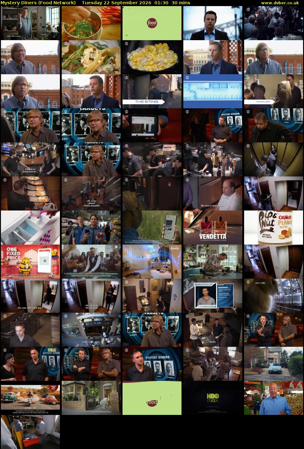 Mystery Diners (Food Network) Tuesday 22 September 2026 01:30 - 02:00