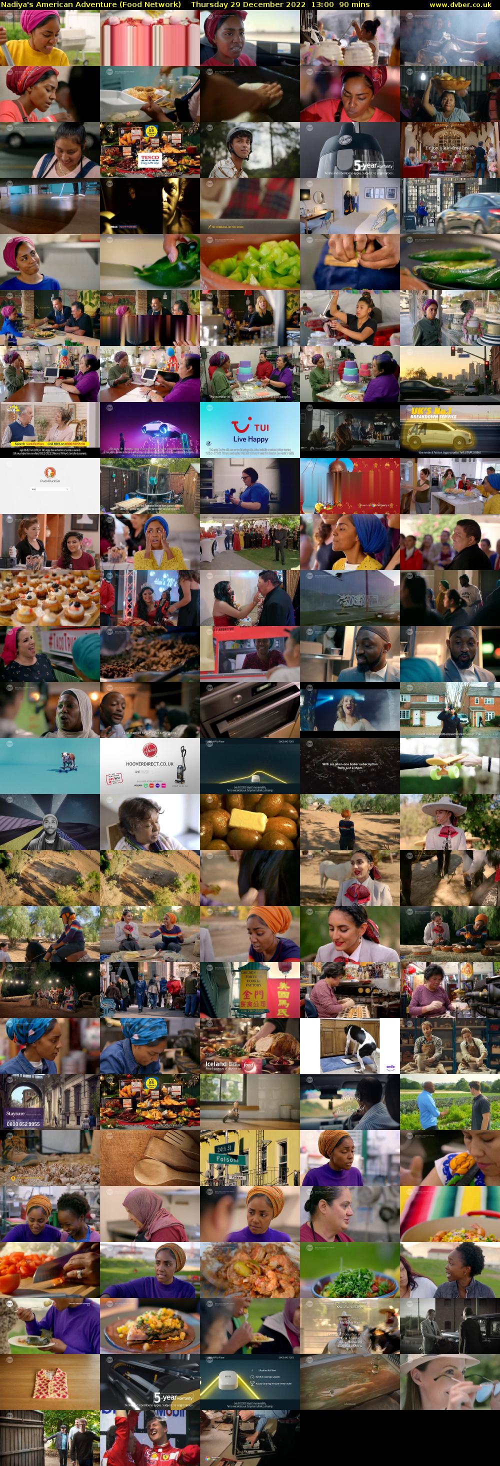 Nadiya's American Adventure (Food Network) Thursday 29 December 2022 13:00 - 14:30