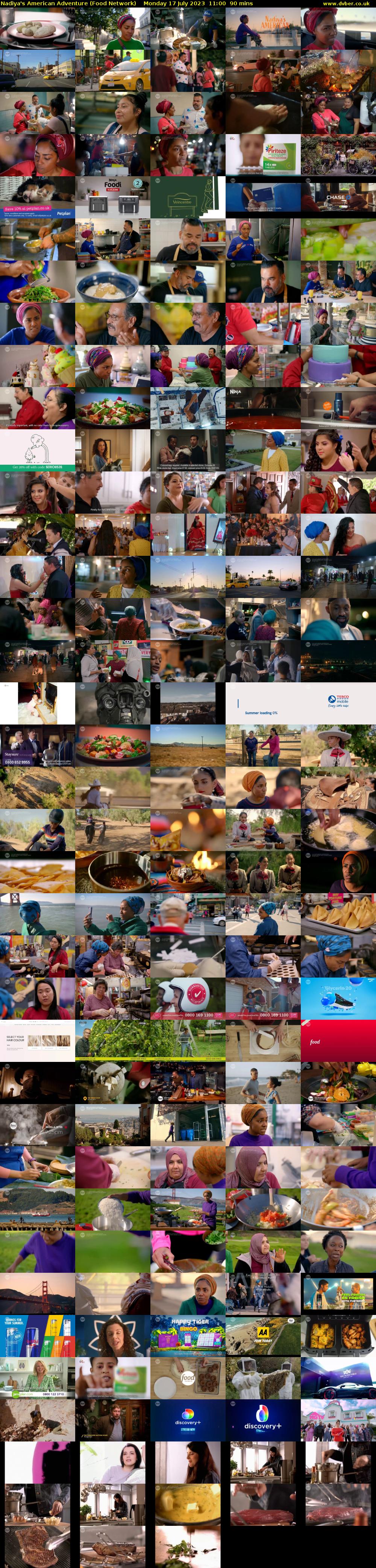 Nadiya's American Adventure (Food Network) Monday 17 July 2023 11:00 - 12:30