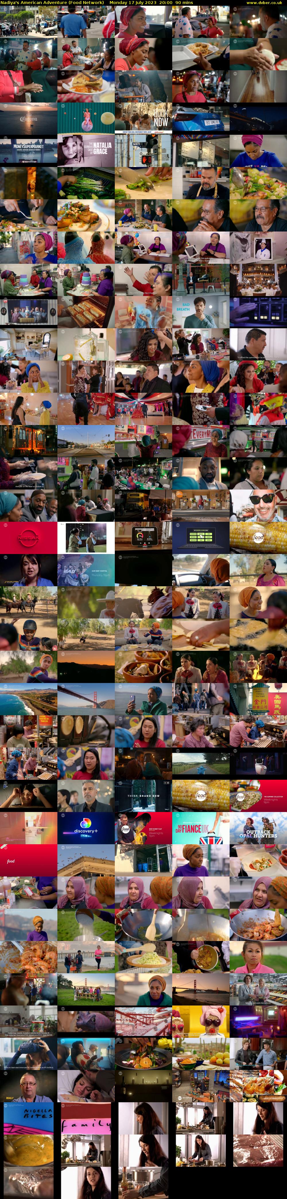 Nadiya's American Adventure (Food Network) Monday 17 July 2023 20:00 - 21:30