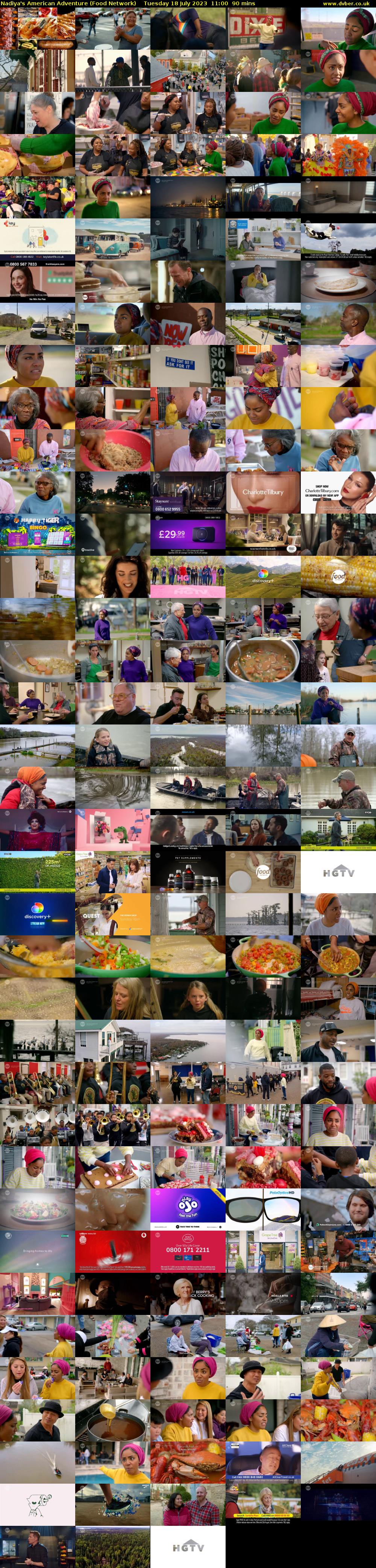 Nadiya's American Adventure (Food Network) Tuesday 18 July 2023 11:00 - 12:30