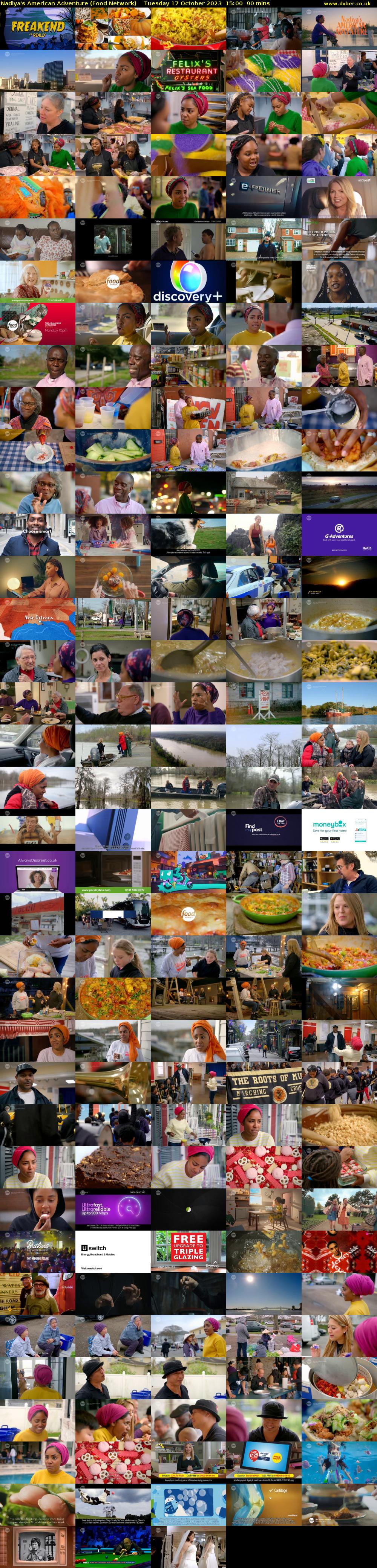 Nadiya's American Adventure (Food Network) Tuesday 17 October 2023 15:00 - 16:30