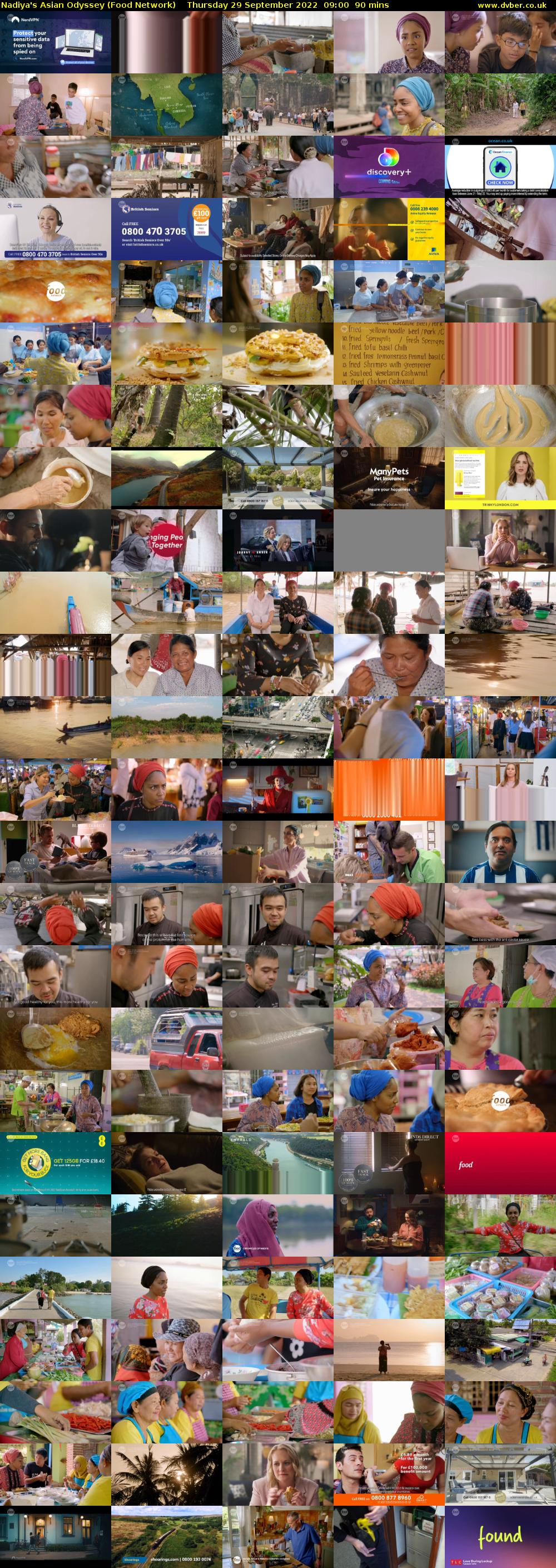 Nadiya's Asian Odyssey (Food Network) Thursday 29 September 2022 09:00 - 10:30