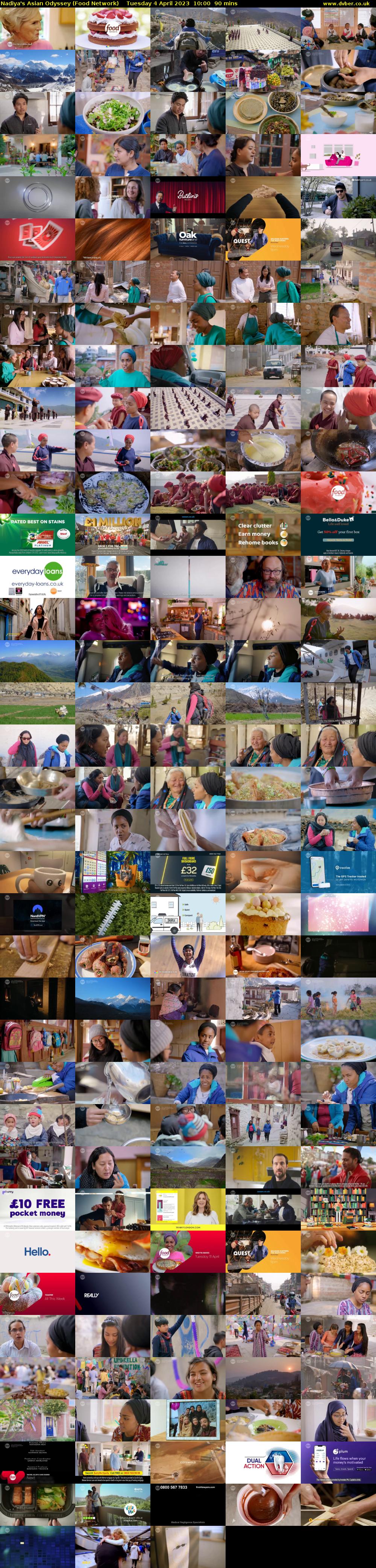 Nadiya's Asian Odyssey (Food Network) Tuesday 4 April 2023 10:00 - 11:30