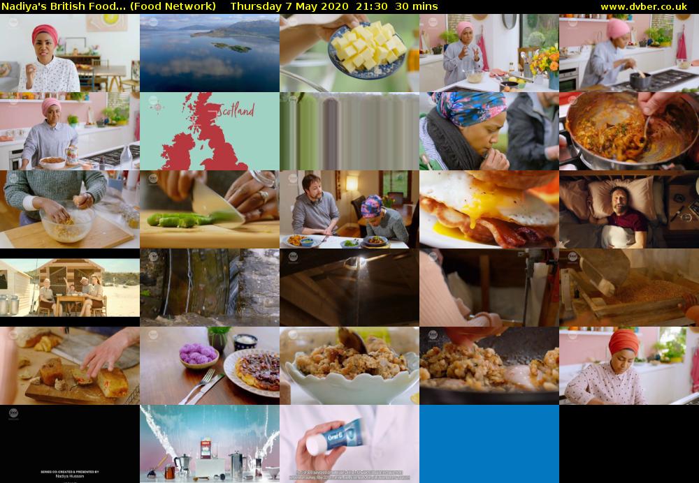Nadiya's British Food... (Food Network) Thursday 7 May 2020 21:30 - 22:00