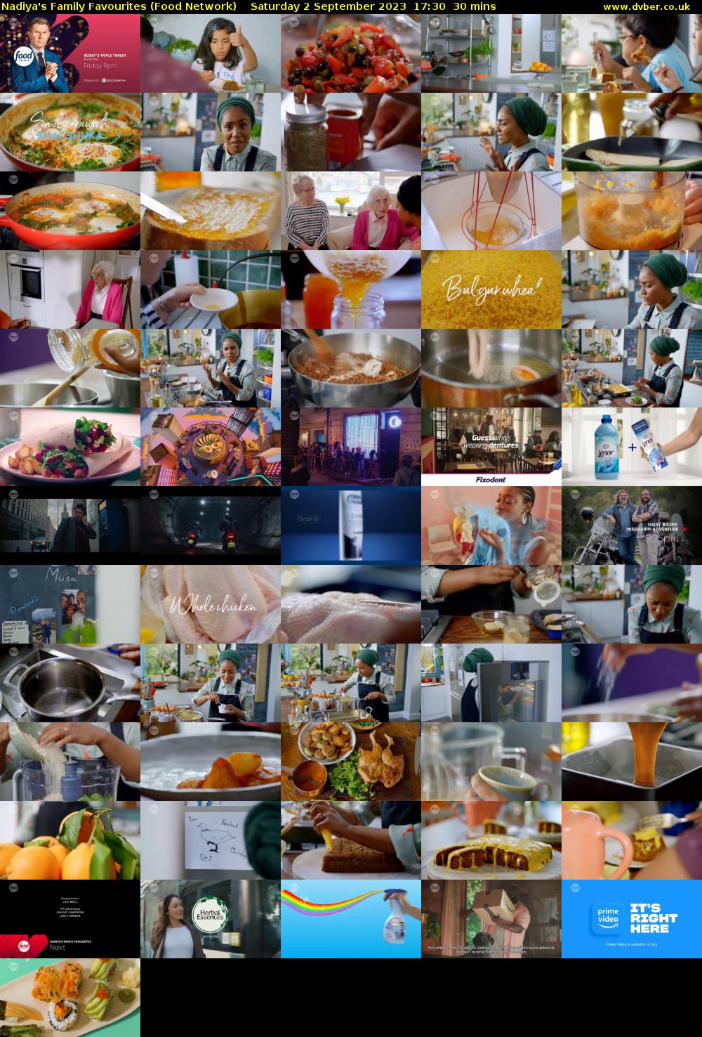 Nadiya's Family Favourites (Food Network) Saturday 2 September 2023 17:30 - 18:00