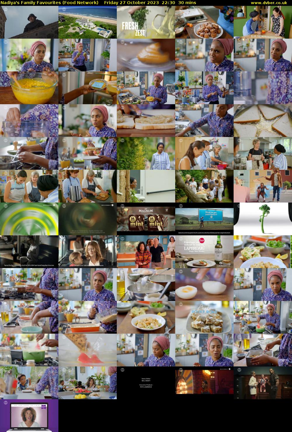 Nadiya's Family Favourites (Food Network) Friday 27 October 2023 22:30 - 23:00