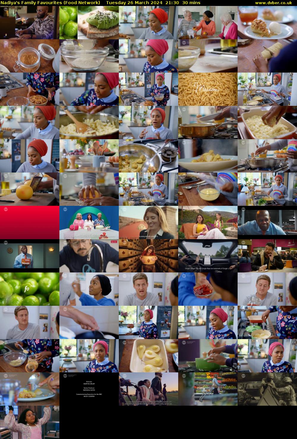 Nadiya's Family Favourites (Food Network) Tuesday 26 March 2024 21:30 - 22:00