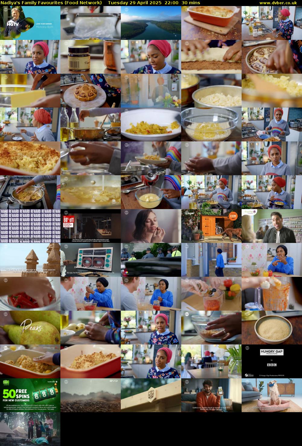 Nadiya's Family Favourites (Food Network) Tuesday 29 April 2025 22:00 - 22:30
