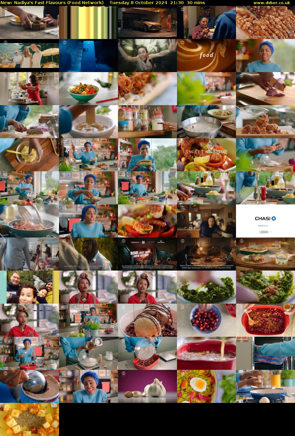 Nadiya's Fast Flavours (Food Network) Tuesday 8 October 2024 21:30 - 22:00
