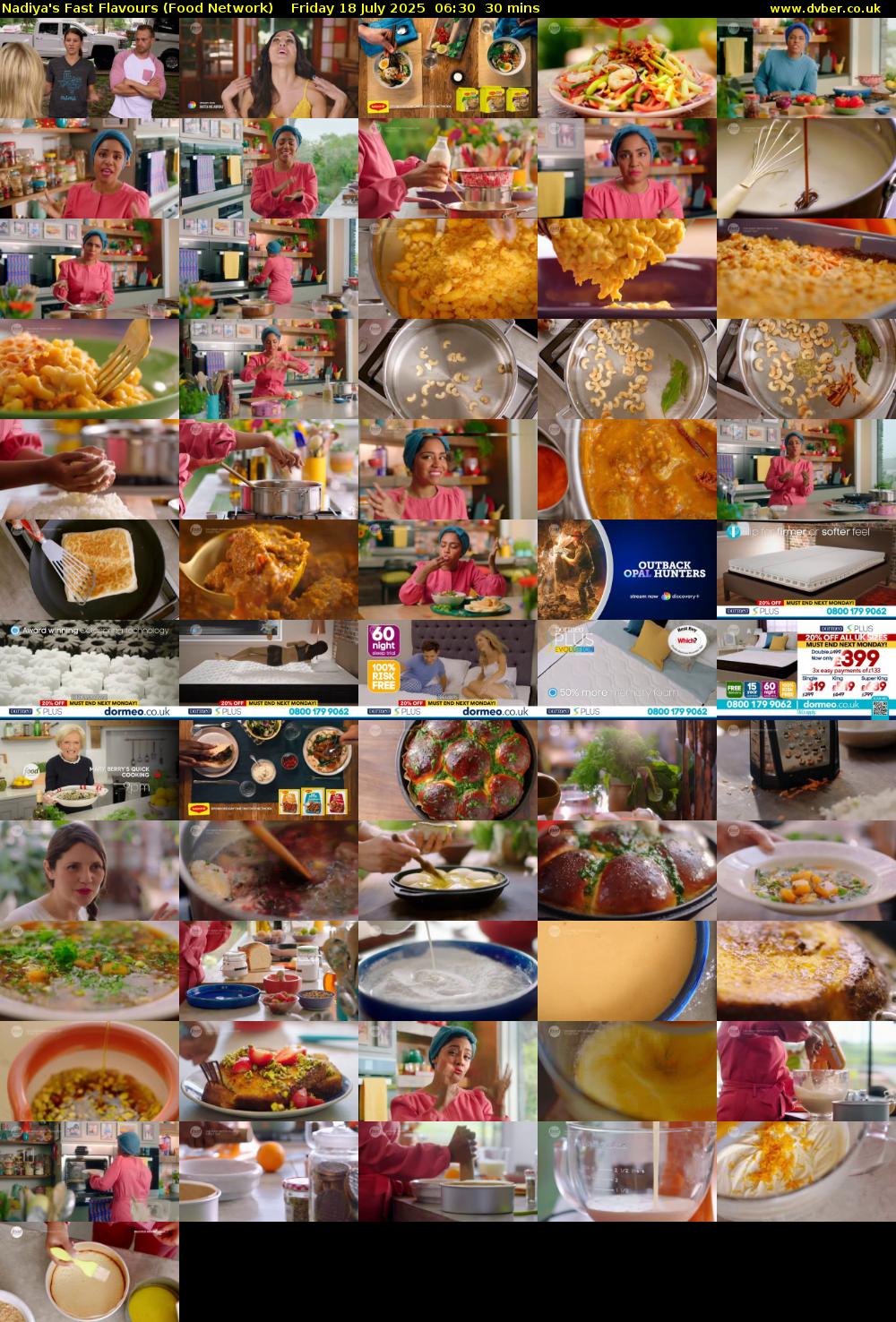 Nadiya's Fast Flavours (Food Network) Friday 18 July 2025 06:30 - 07:00