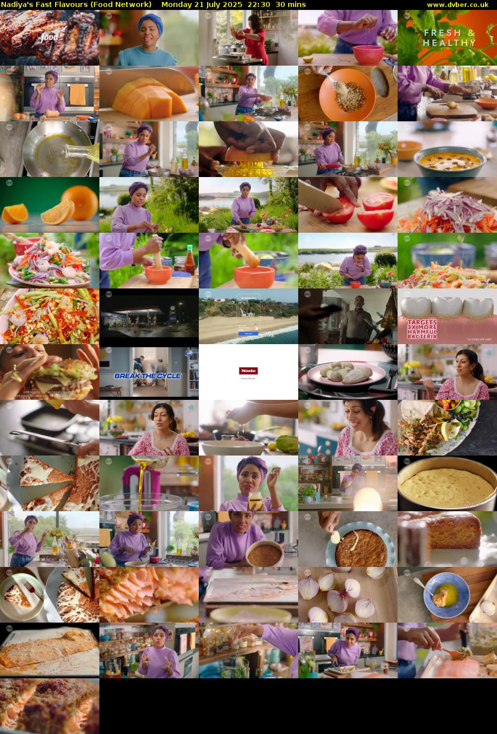 Nadiya's Fast Flavours (Food Network) Monday 21 July 2025 22:30 - 23:00