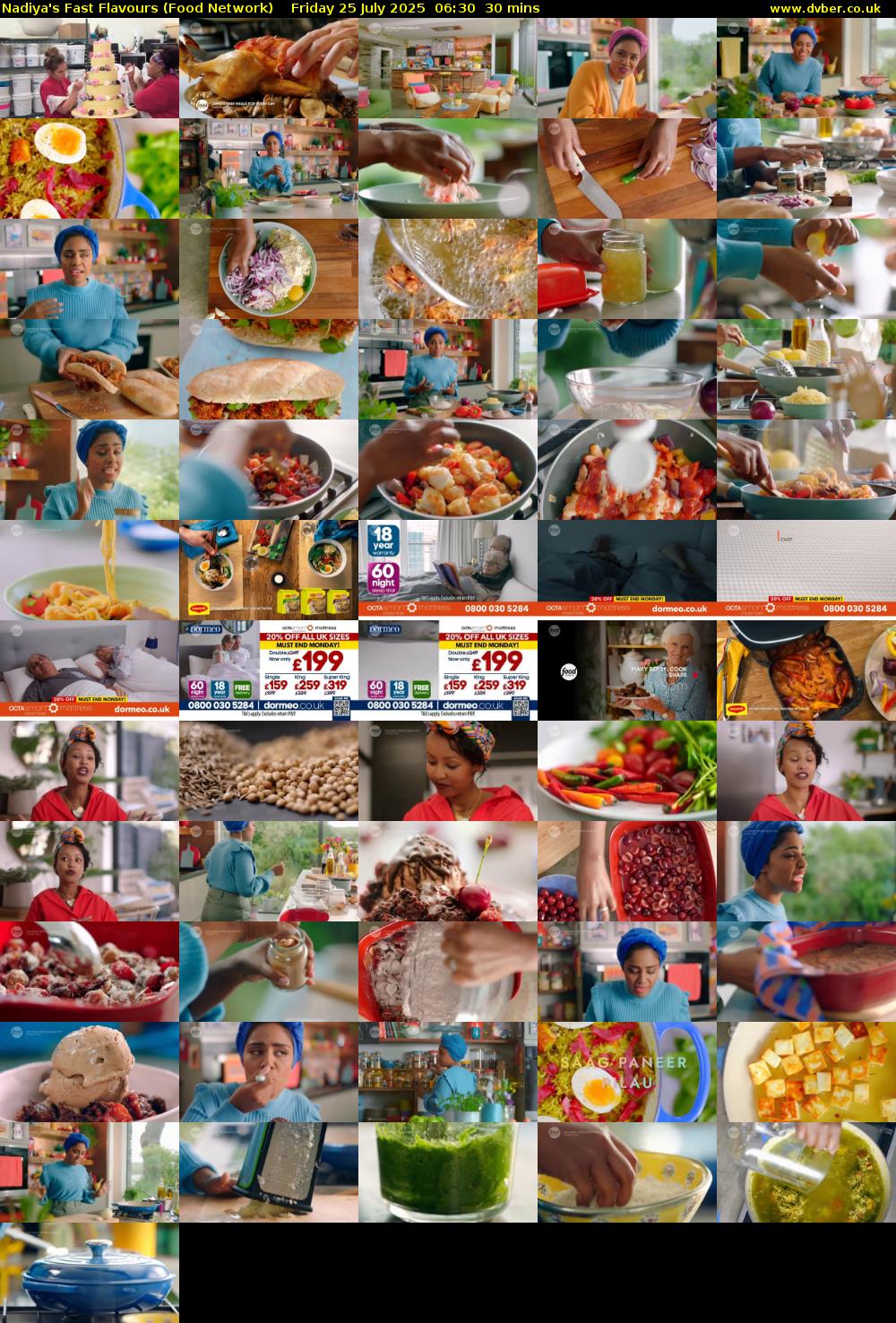 Nadiya's Fast Flavours (Food Network) Friday 25 July 2025 06:30 - 07:00
