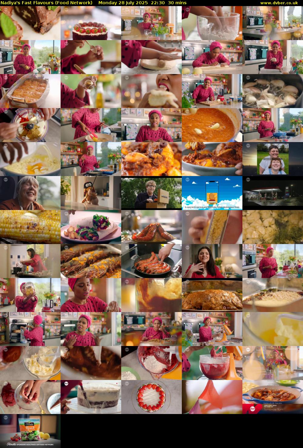 Nadiya's Fast Flavours (Food Network) Monday 28 July 2025 22:30 - 23:00