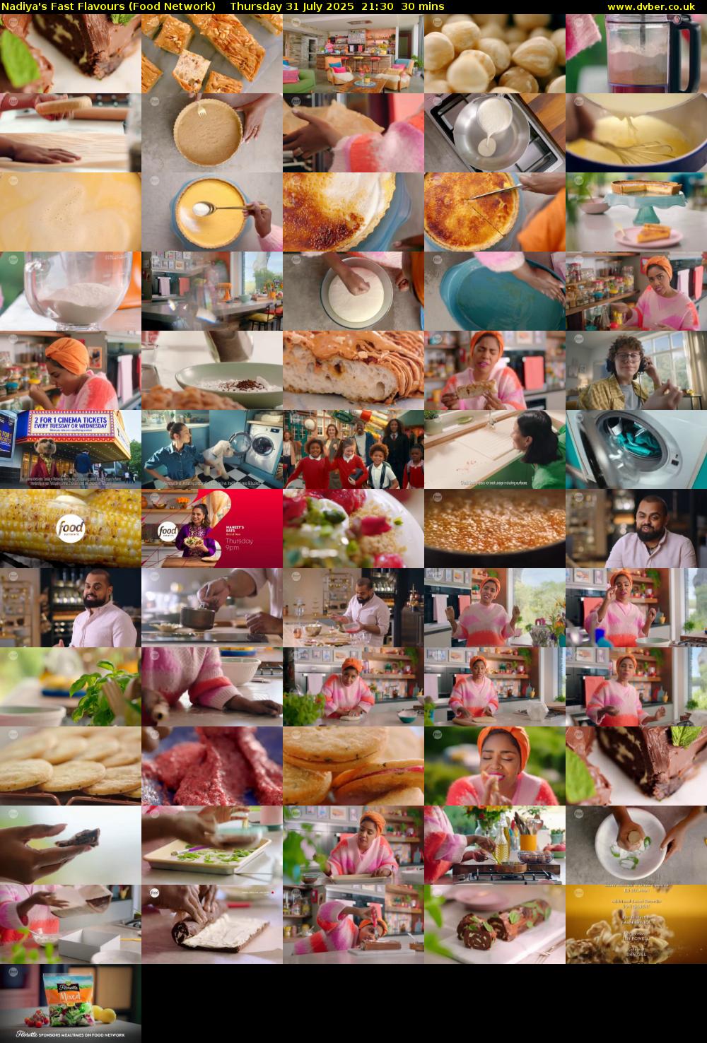 Nadiya's Fast Flavours (Food Network) Thursday 31 July 2025 21:30 - 22:00