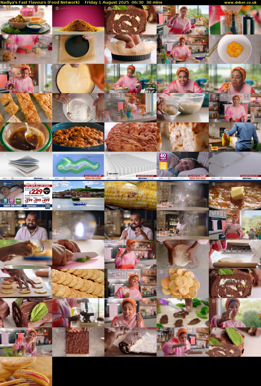 Nadiya's Fast Flavours (Food Network) Friday 1 August 2025 06:30 - 07:00