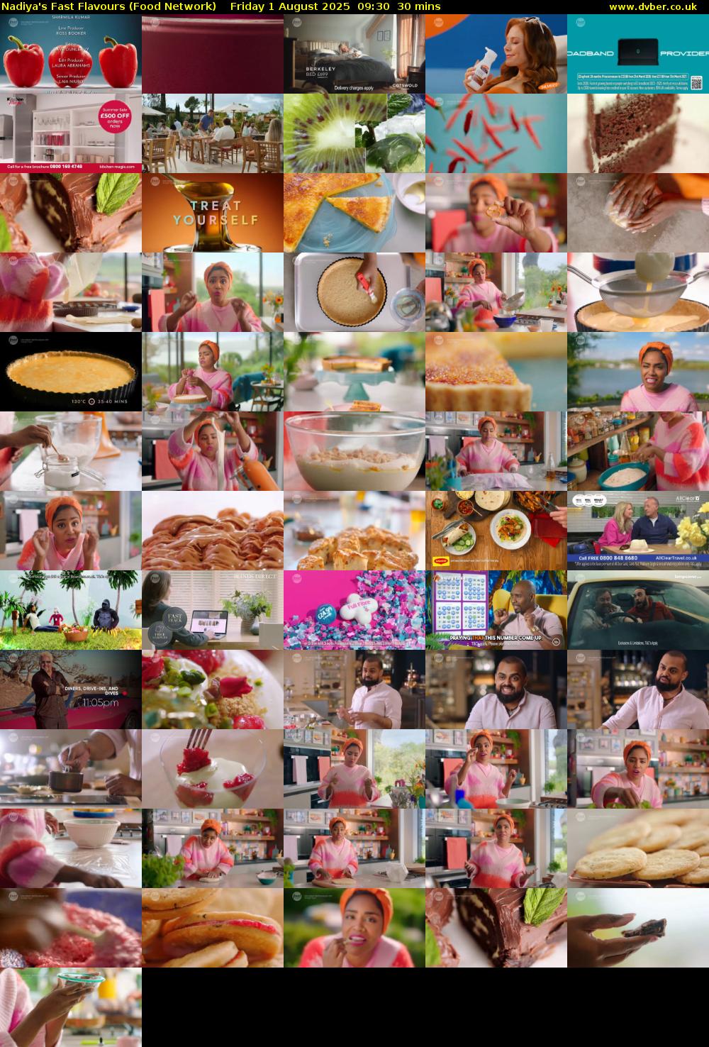 Nadiya's Fast Flavours (Food Network) Friday 1 August 2025 09:30 - 10:00