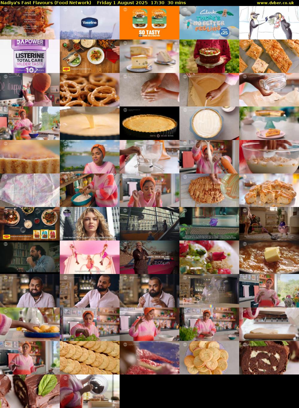 Nadiya's Fast Flavours (Food Network) Friday 1 August 2025 17:30 - 18:00