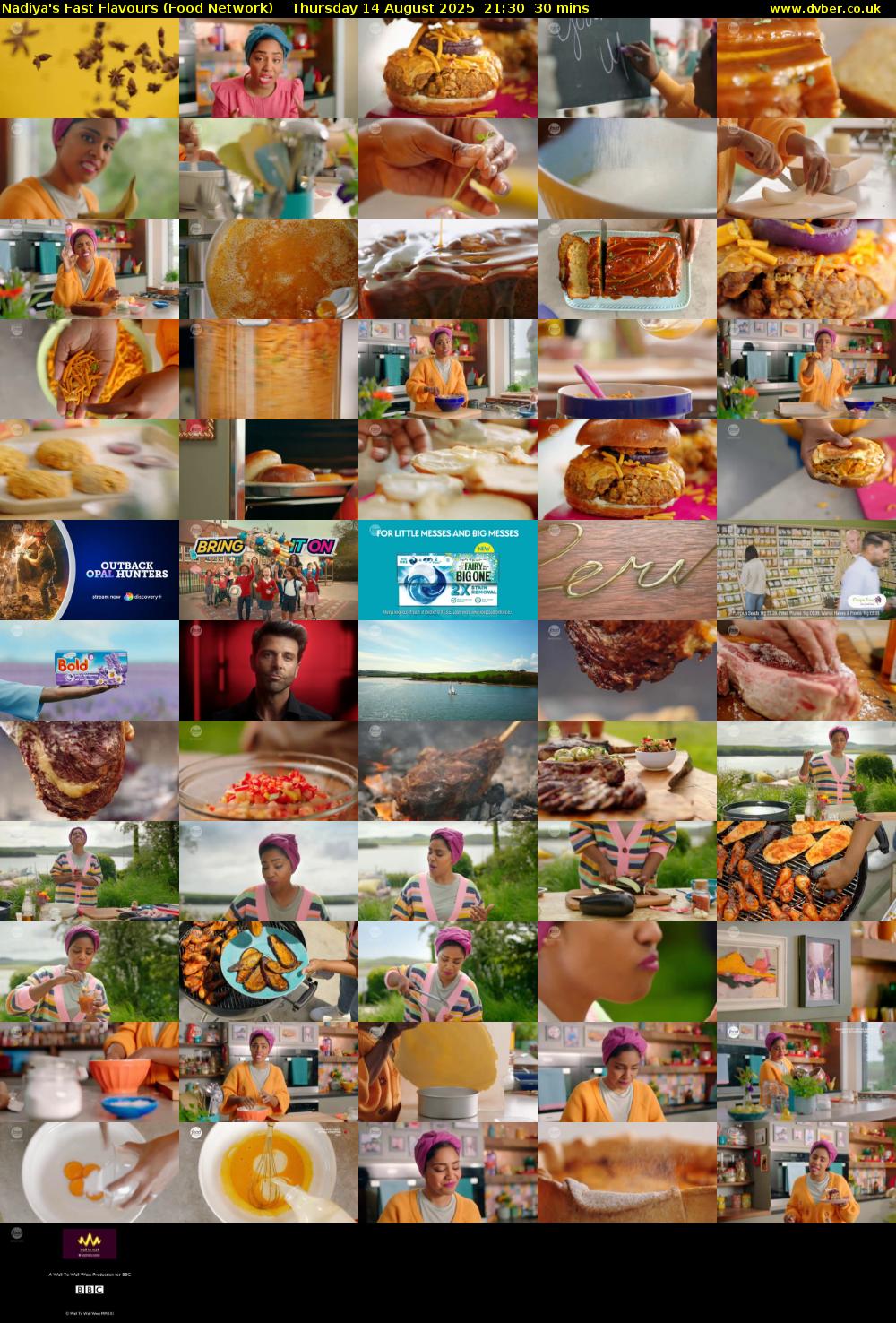 Nadiya's Fast Flavours (Food Network) Thursday 14 August 2025 21:30 - 22:00