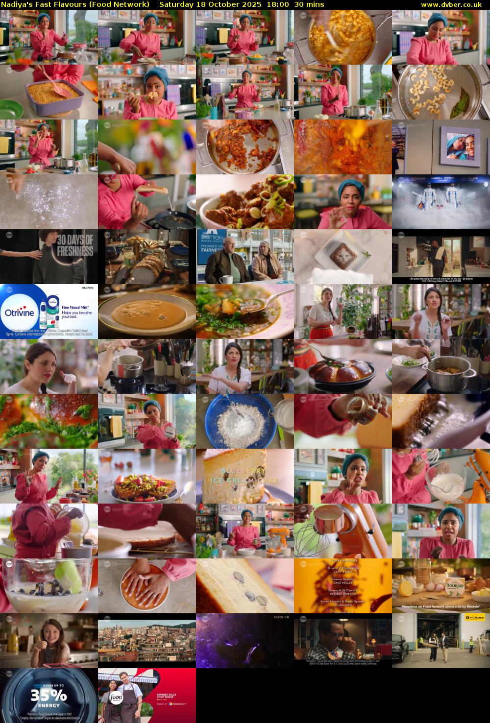 Nadiya's Fast Flavours (Food Network) Saturday 18 October 2025 18:00 - 18:30