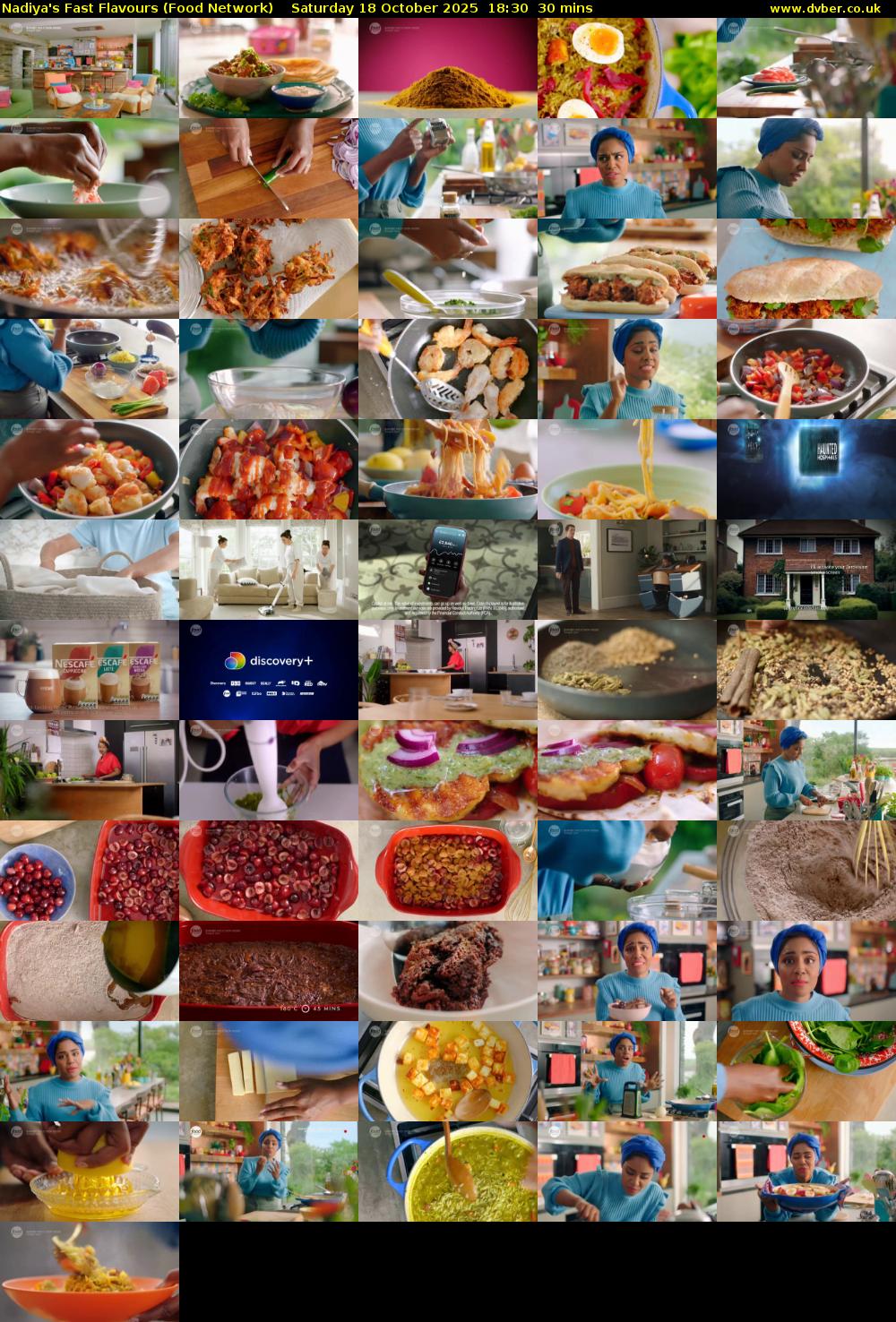 Nadiya's Fast Flavours (Food Network) Saturday 18 October 2025 18:30 - 19:00