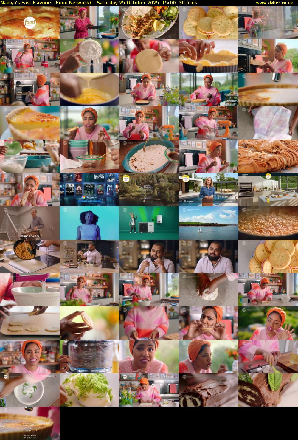 Nadiya's Fast Flavours (Food Network) Saturday 25 October 2025 15:00 - 15:30