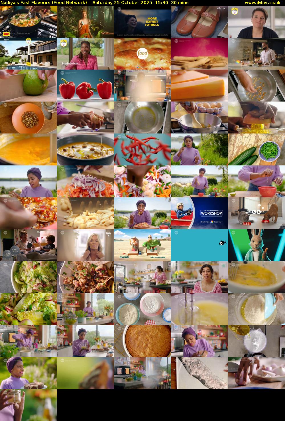Nadiya's Fast Flavours (Food Network) Saturday 25 October 2025 15:30 - 16:00
