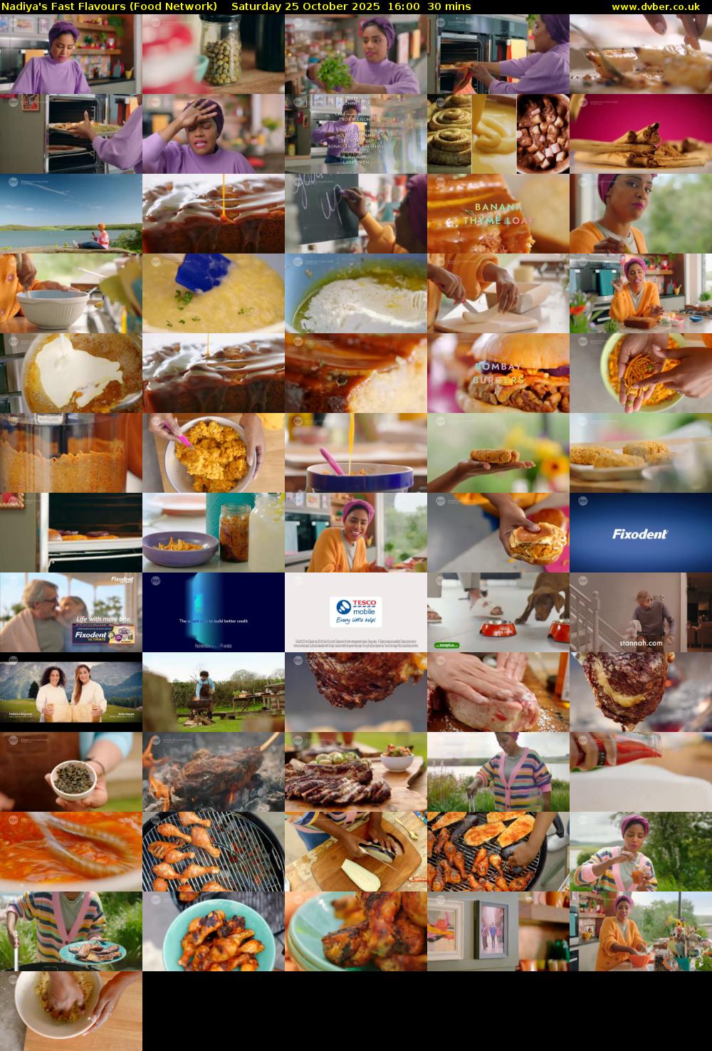 Nadiya's Fast Flavours (Food Network) Saturday 25 October 2025 16:00 - 16:30