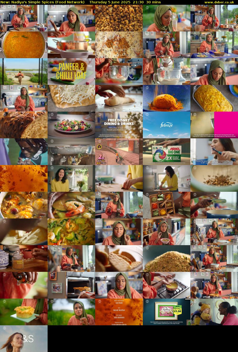 Nadiya's Simple Spices (Food Network) Thursday 5 June 2025 21:30 - 22:00