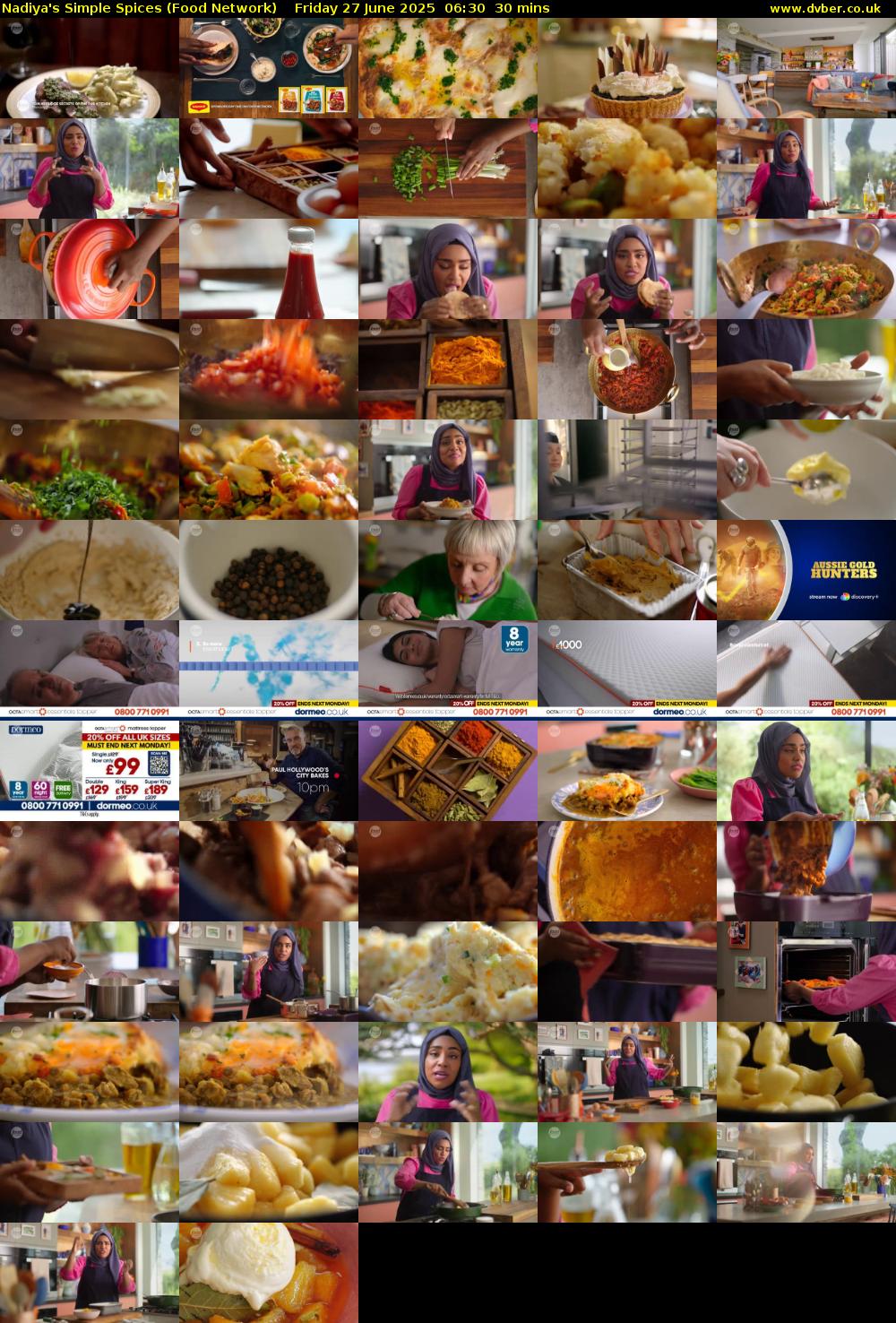 Nadiya's Simple Spices (Food Network) Friday 27 June 2025 06:30 - 07:00