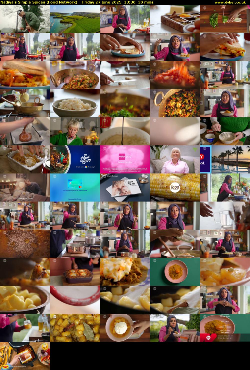 Nadiya's Simple Spices (Food Network) Friday 27 June 2025 13:30 - 14:00