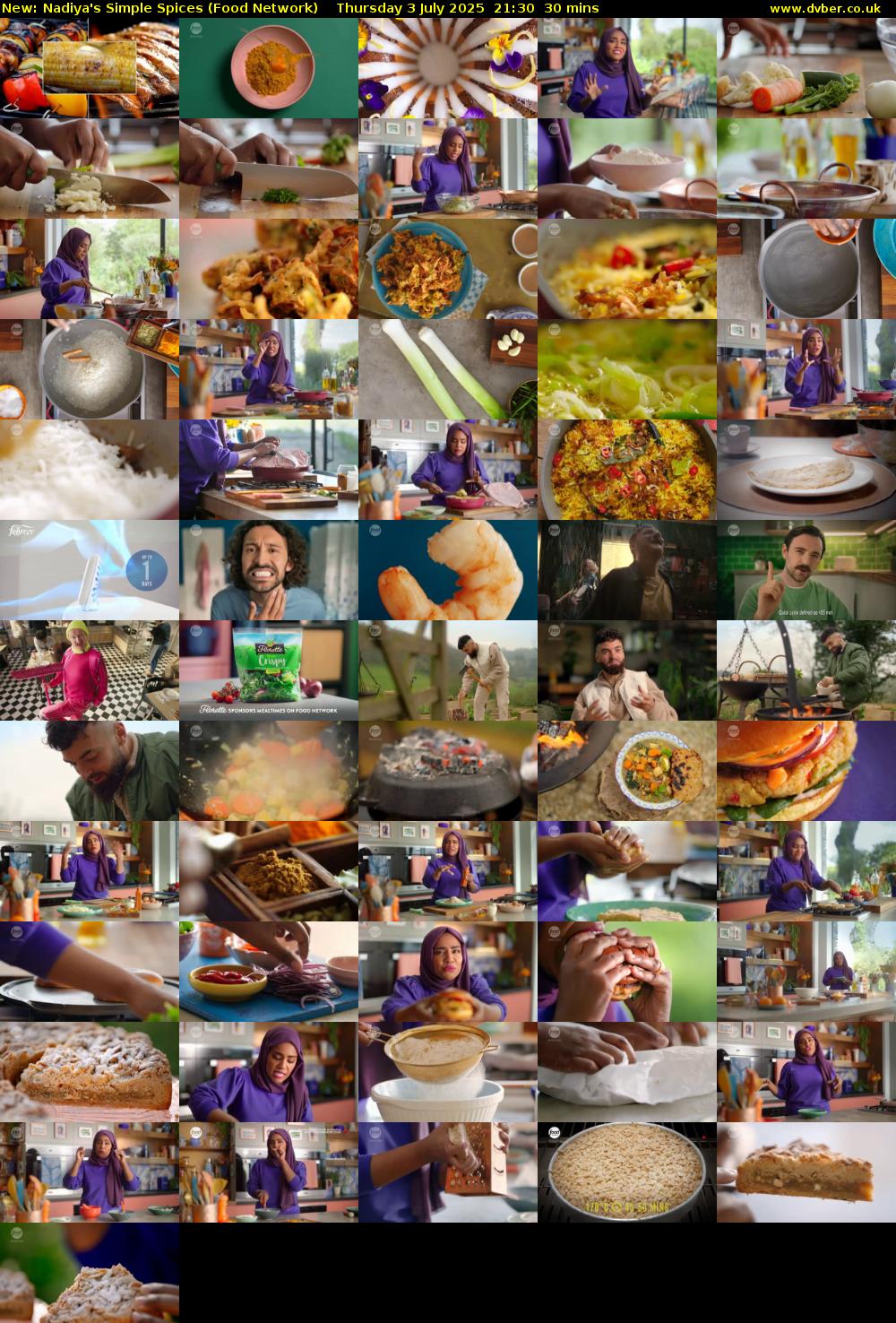 Nadiya's Simple Spices (Food Network) Thursday 3 July 2025 21:30 - 22:00