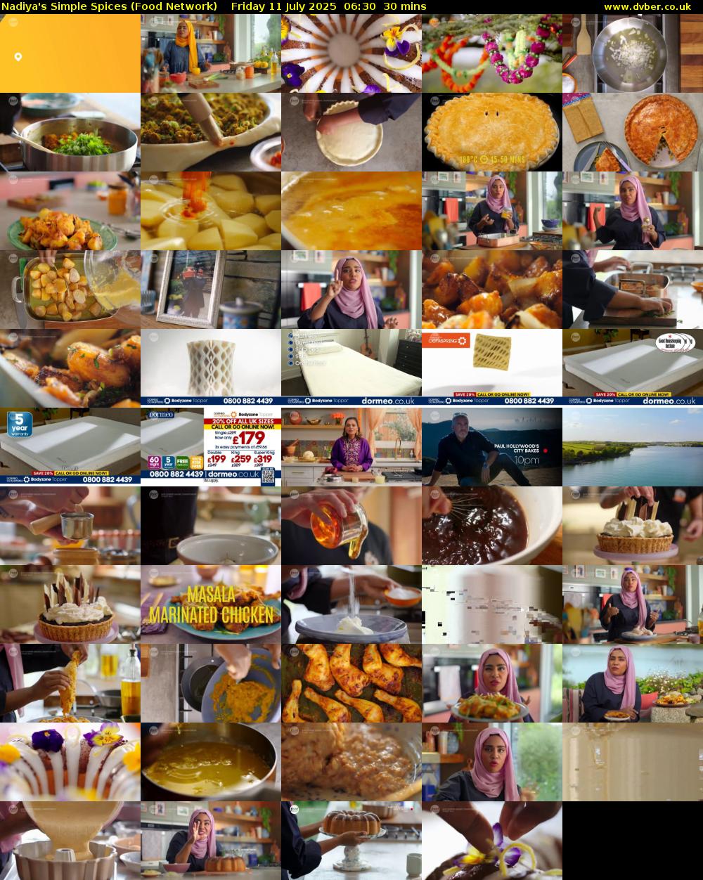Nadiya's Simple Spices (Food Network) Friday 11 July 2025 06:30 - 07:00