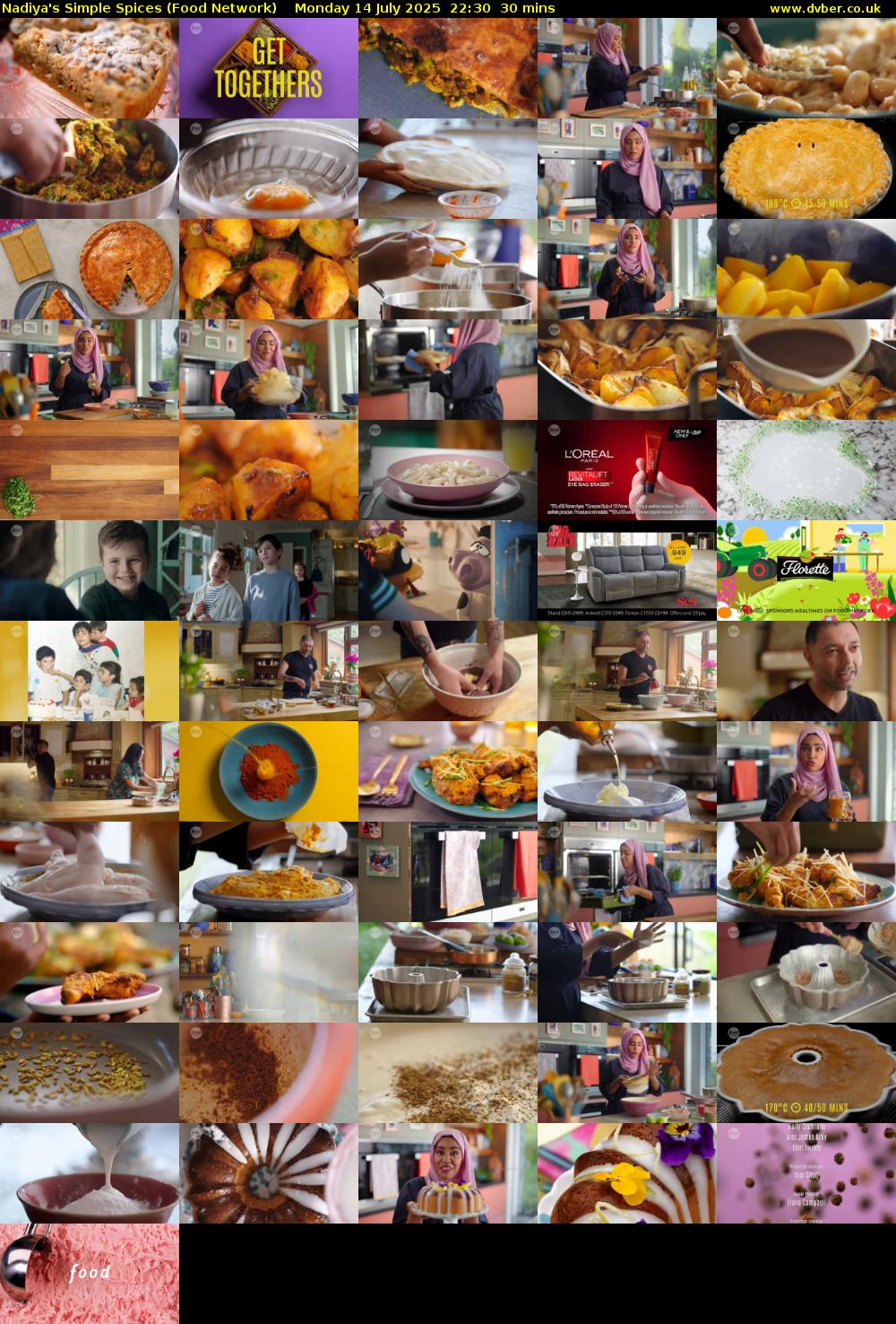 Nadiya's Simple Spices (Food Network) Monday 14 July 2025 22:30 - 23:00