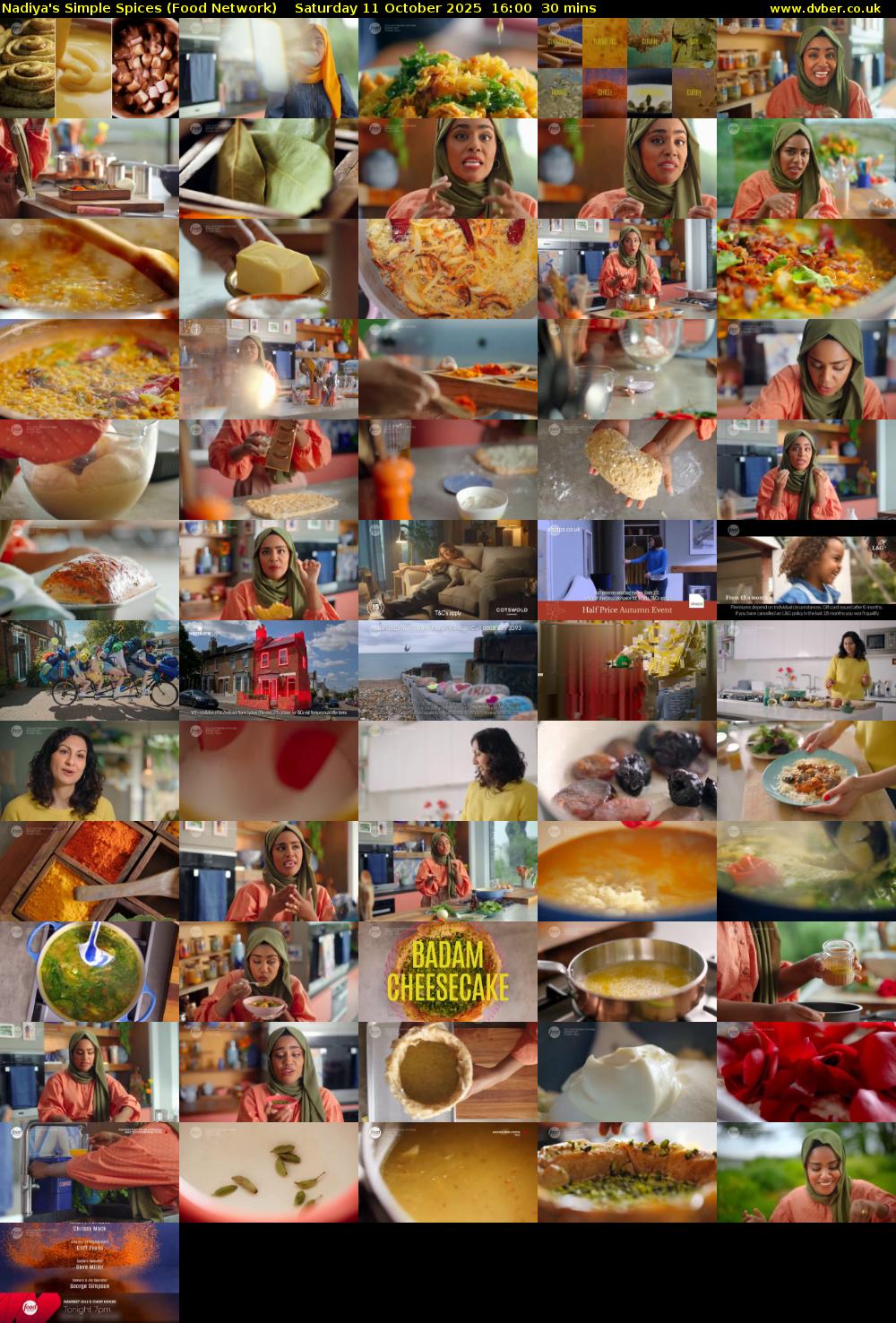 Nadiya's Simple Spices (Food Network) Saturday 11 October 2025 16:00 - 16:30