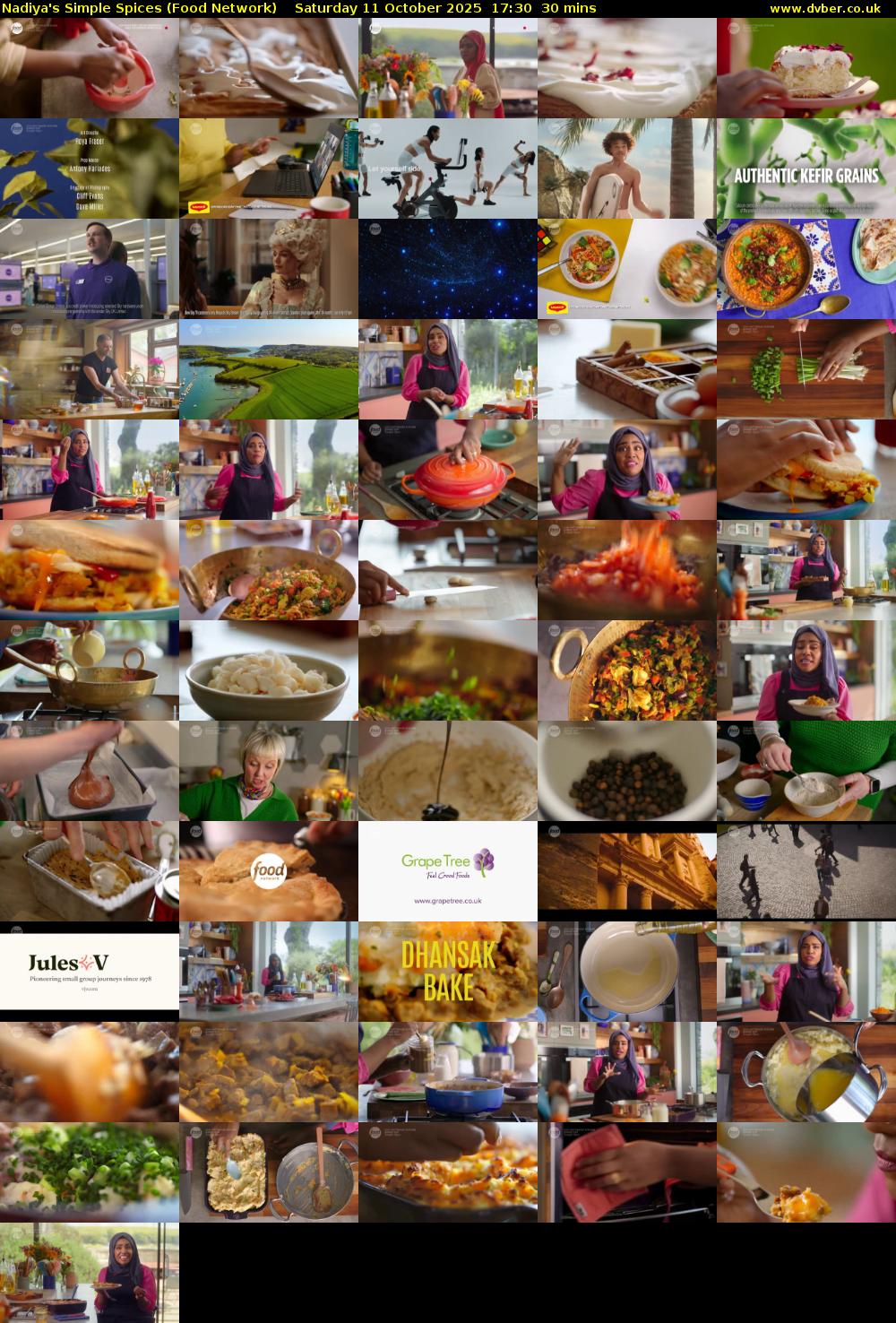 Nadiya's Simple Spices (Food Network) Saturday 11 October 2025 17:30 - 18:00