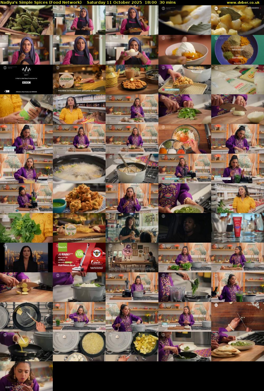Nadiya's Simple Spices (Food Network) Saturday 11 October 2025 18:00 - 18:30