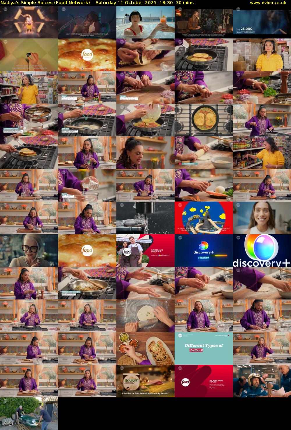 Nadiya's Simple Spices (Food Network) Saturday 11 October 2025 18:30 - 19:00