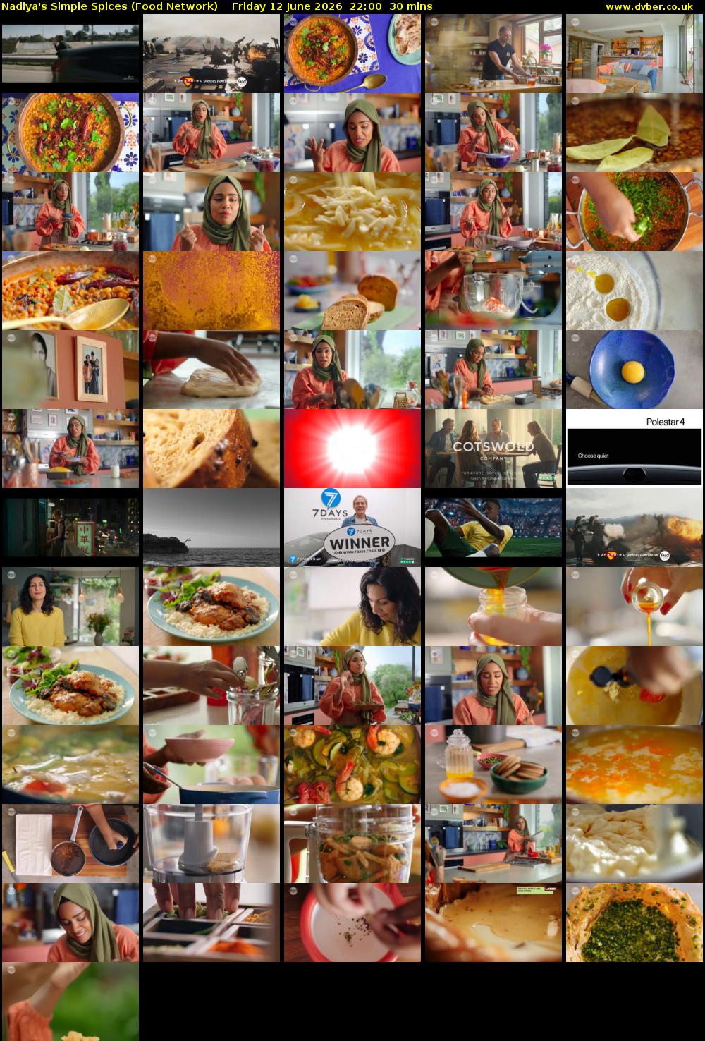 Nadiya's Simple Spices (Food Network) Friday 12 June 2026 22:00 - 22:30