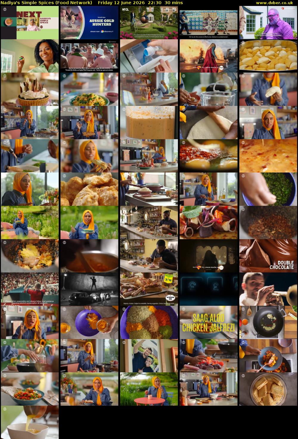 Nadiya's Simple Spices (Food Network) Friday 12 June 2026 22:30 - 23:00