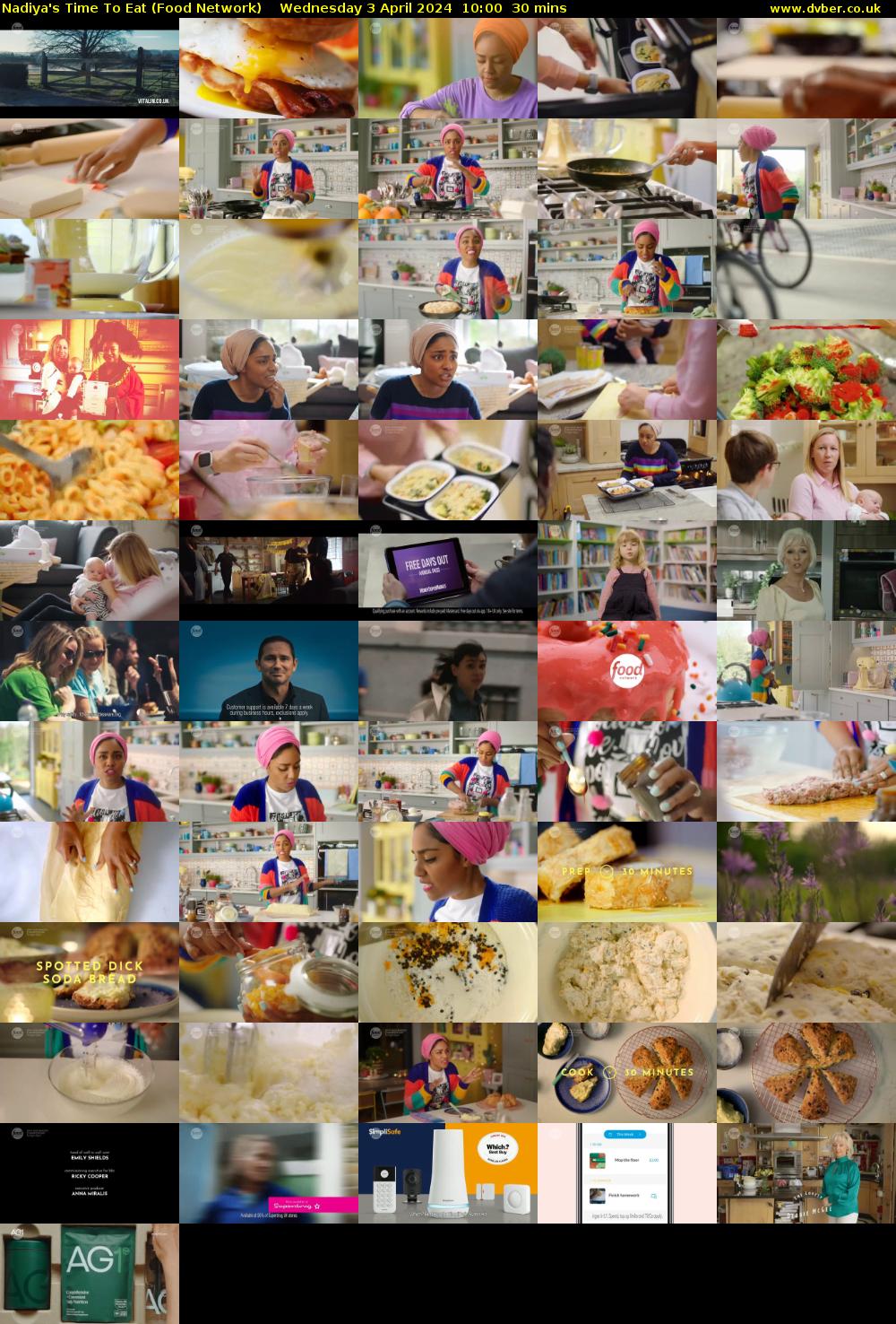 Nadiya's Time To Eat (Food Network) Wednesday 3 April 2024 10:00 - 10:30